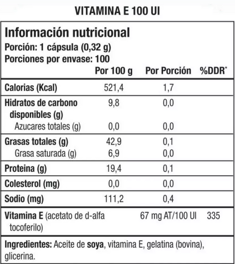 Vitamina E 100IU